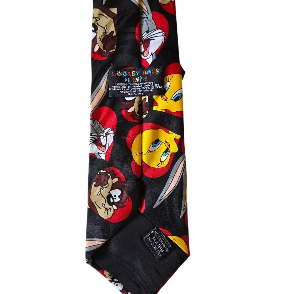 Looney Tunes Mania Tweety, Taz, Bugs Character Tie 100% Polyester